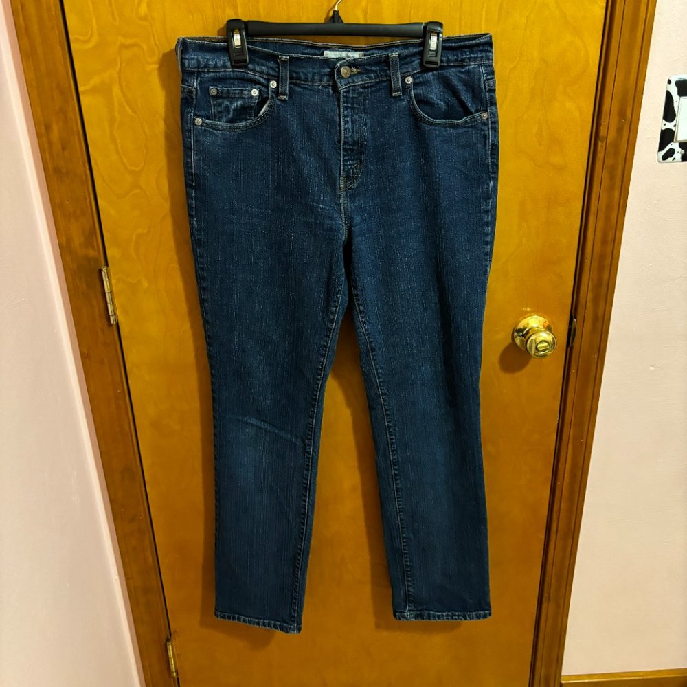 Levi’s 505 Straight Leg Dark Wash‎ Jean Size 12 M - Picture 2 of 12